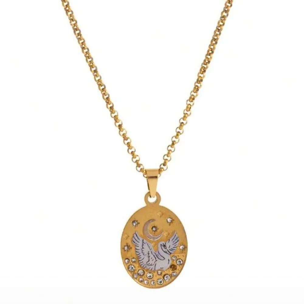 Gold and Silver Necklace Q436